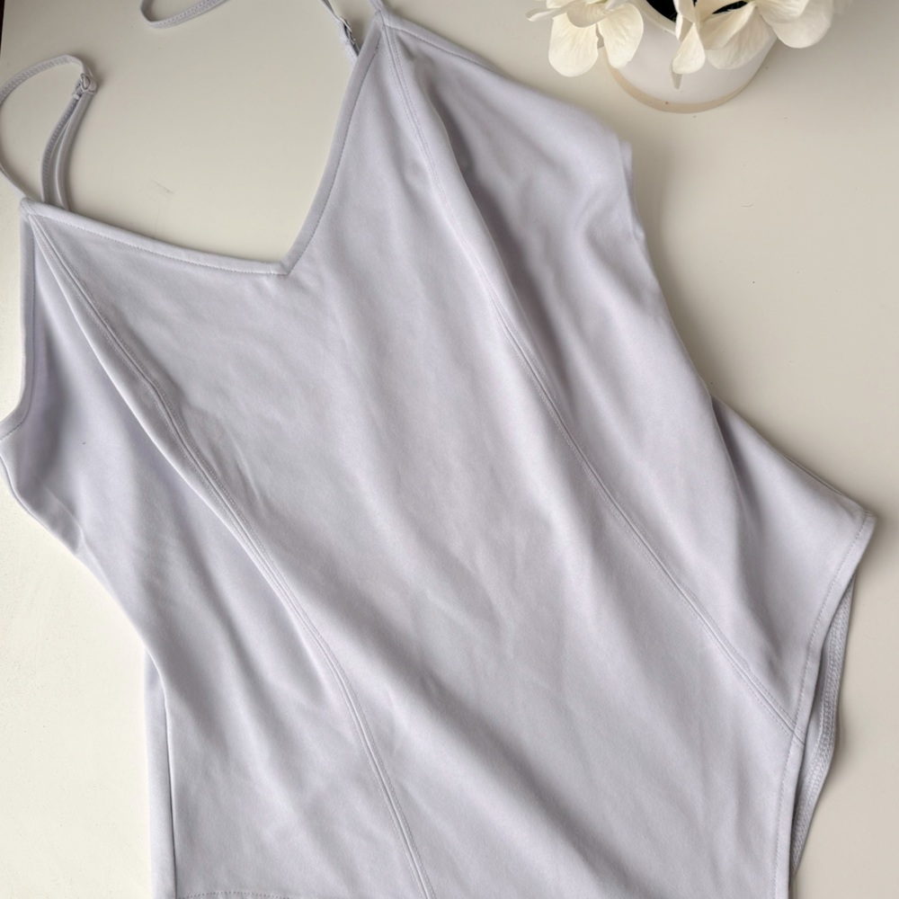 Forever 21 Purple Cross Back Bodysuit Tank